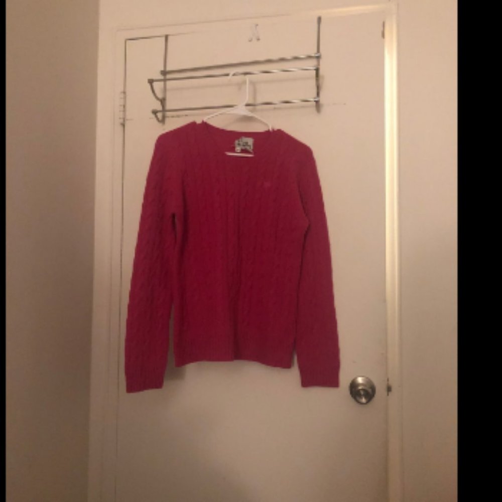 Vintage 1990s Lilly Pulitzer Cashmere Cable Kniit Sweater